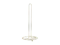 Present time - Kitchen roll holder Wired metal gold plated