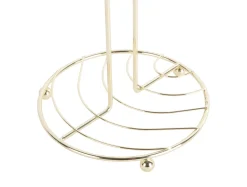 Present time - Kitchen roll holder Wired metal gold plated