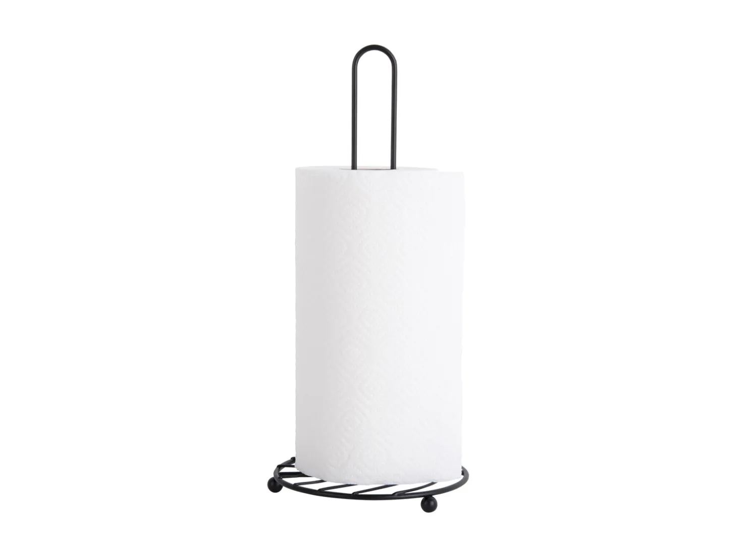 Present time - Kitchen roll holder Wired metal black