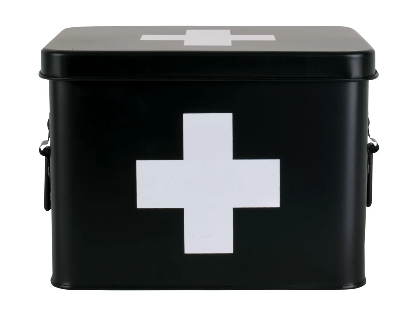 Present time - Medicine storage box medium metal matt black