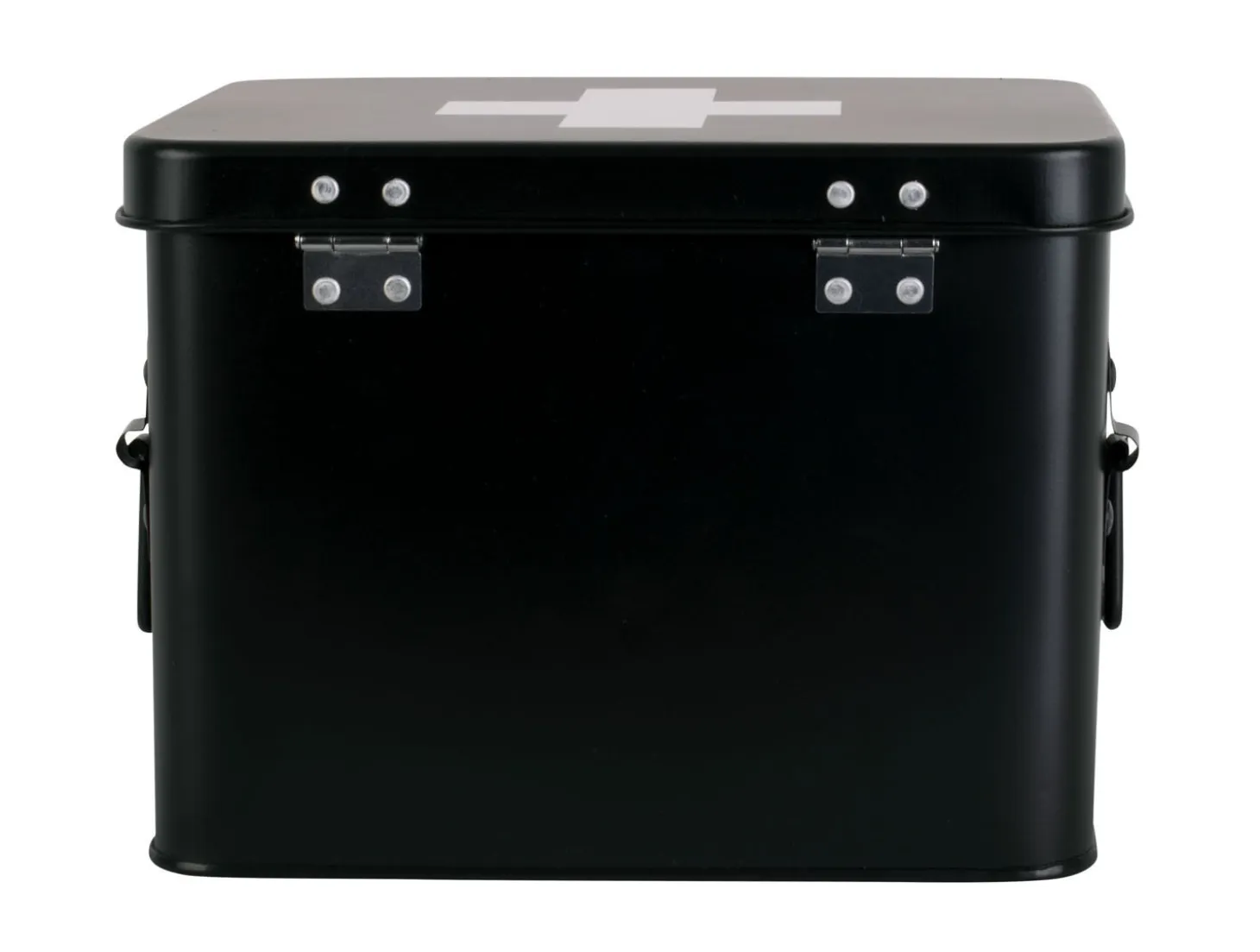 Present time - Medicine storage box medium metal matt black