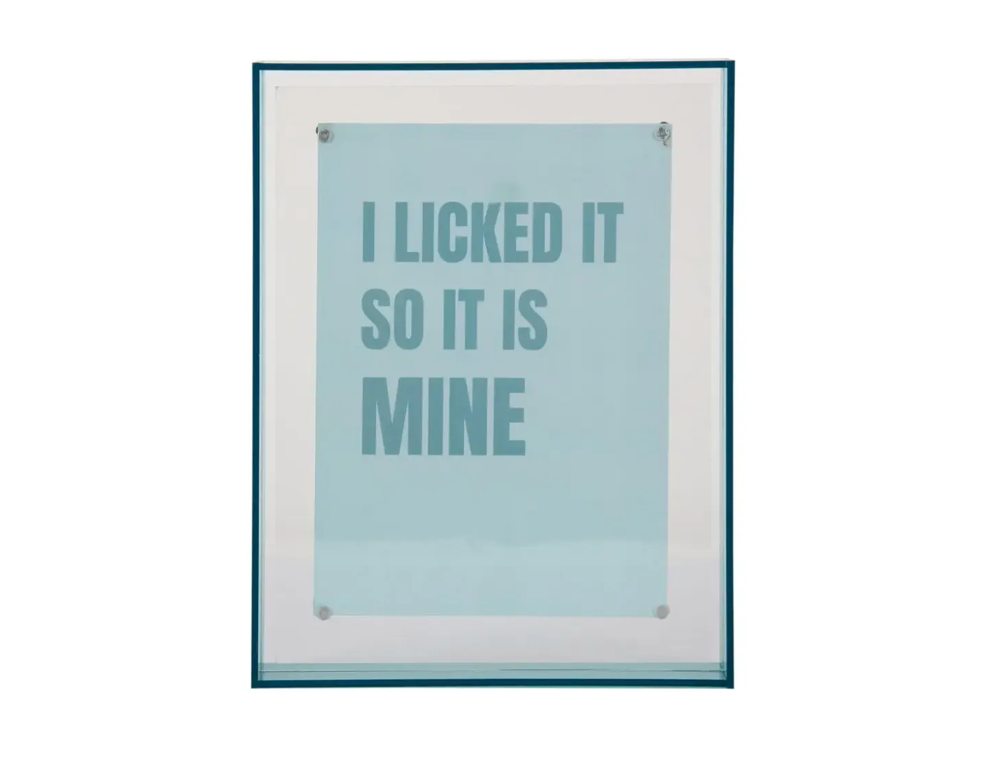 Present time - Photo frame Gayo Large acrylic turquoise blue