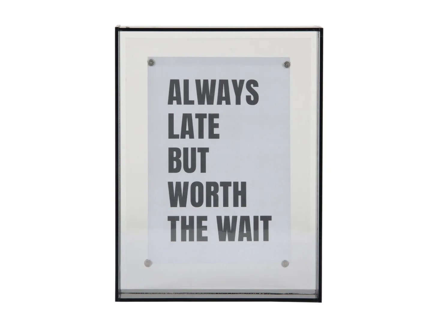 Present time - Photo frame Gayo Medium acrylic dark grey