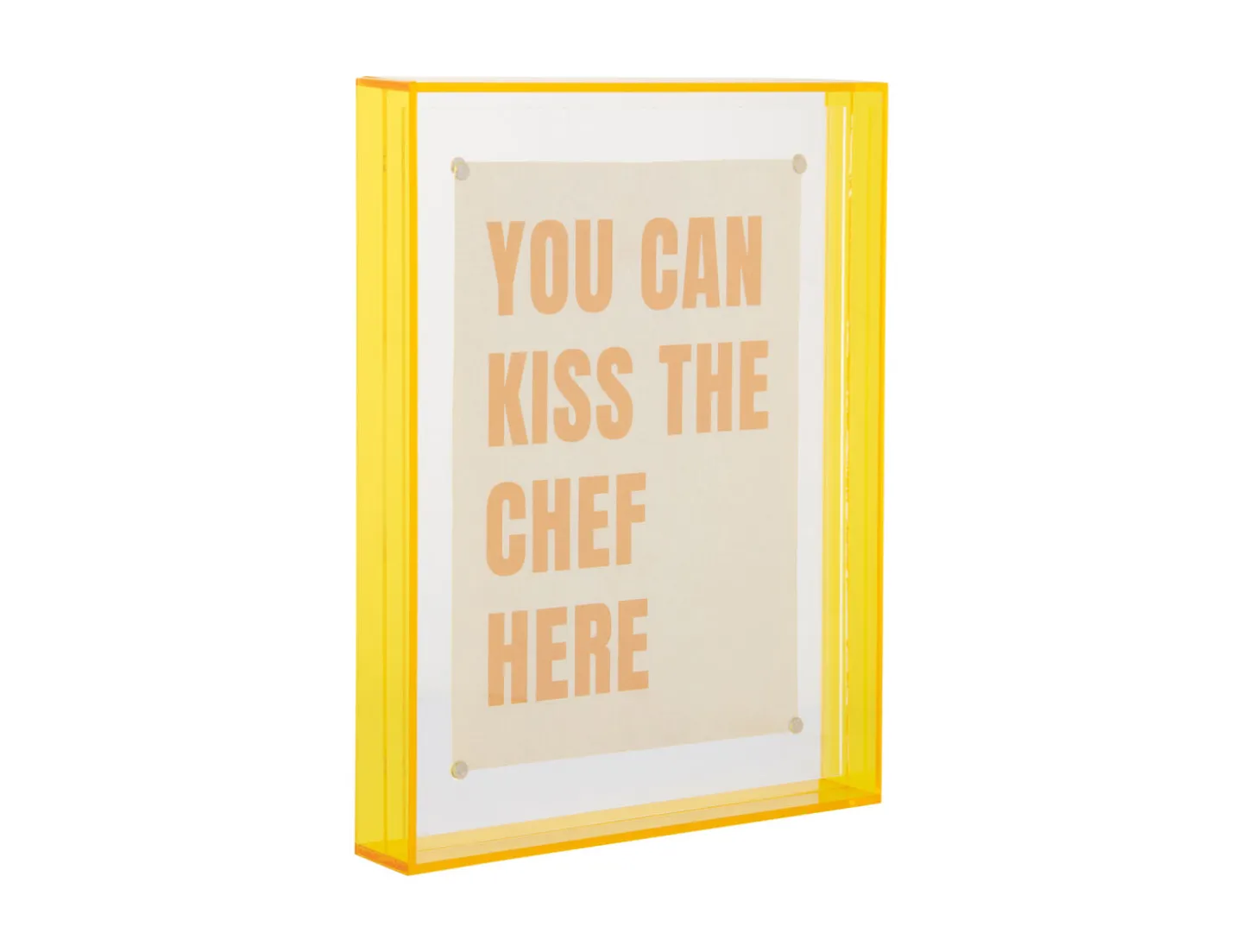 Present time - Photo frame Gayo Large acrylic bright yellow