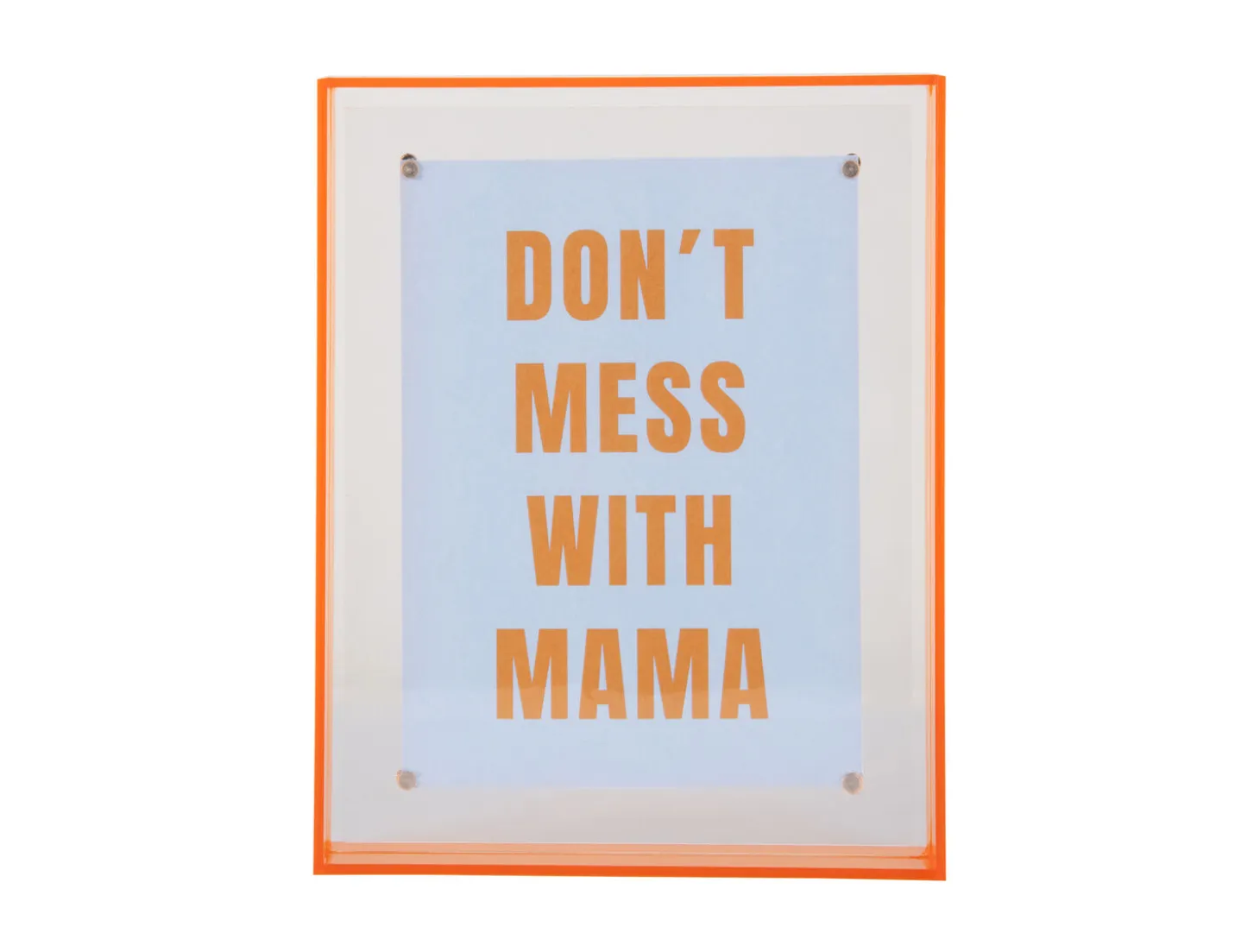 Present time - Photo frame Gayo Large acrylic bright orange