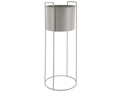 Present time - Plant pot set Essence round iron warm grey