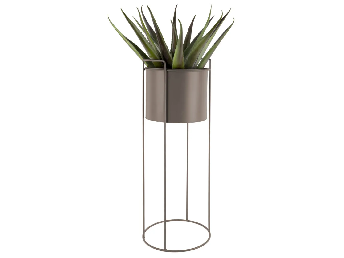 Present time - Plant pot set Essence round iron moss green