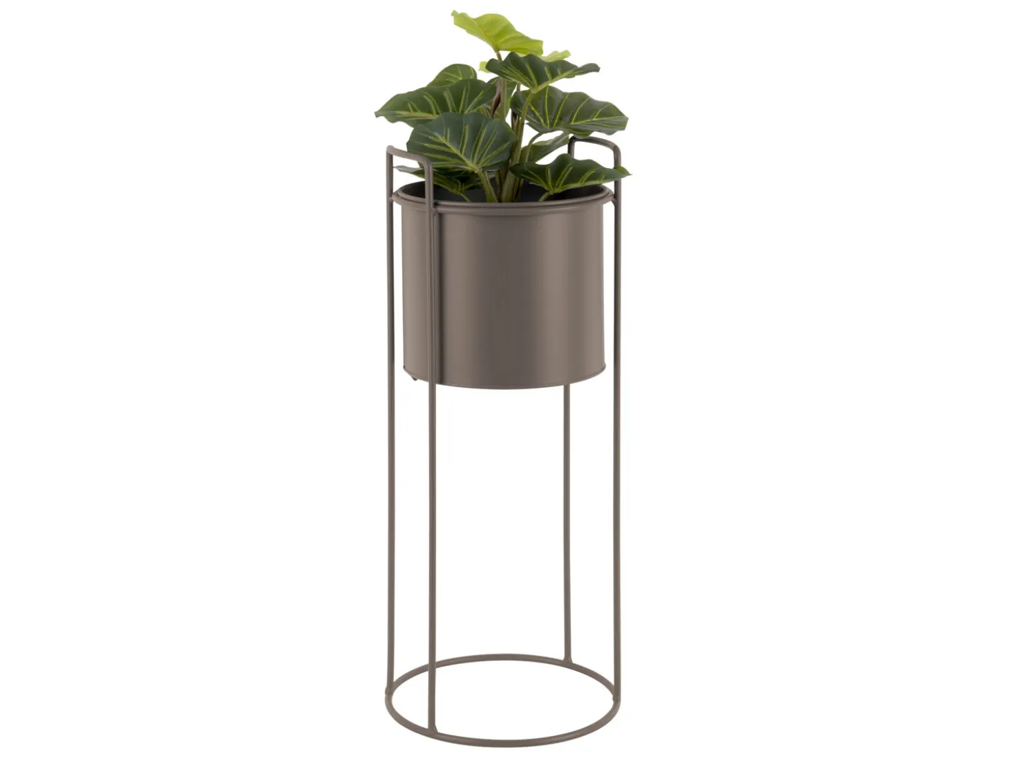 Present time - Plant pot set Essence round iron moss green