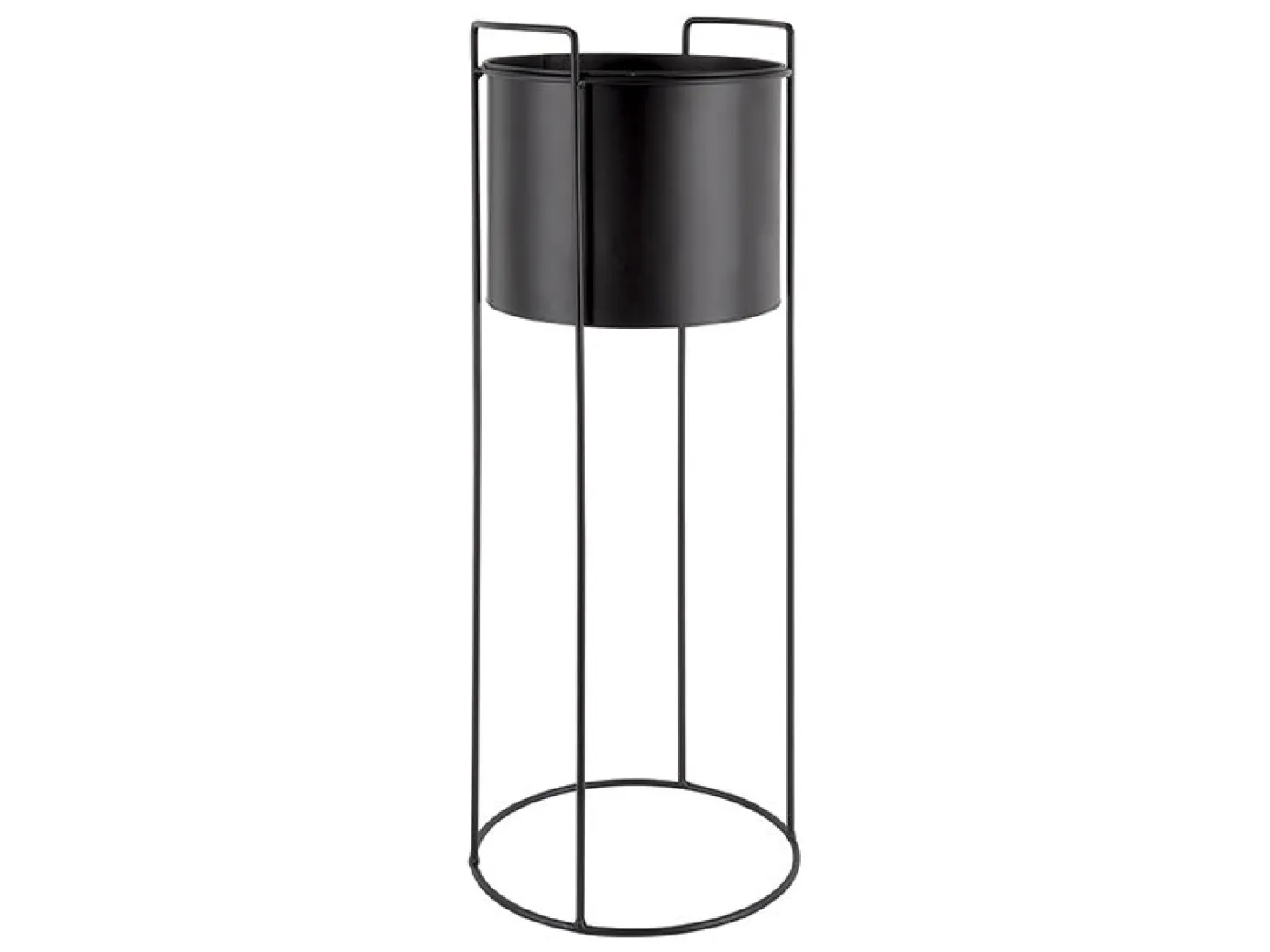 Present time - Plant pot set Essence round iron black