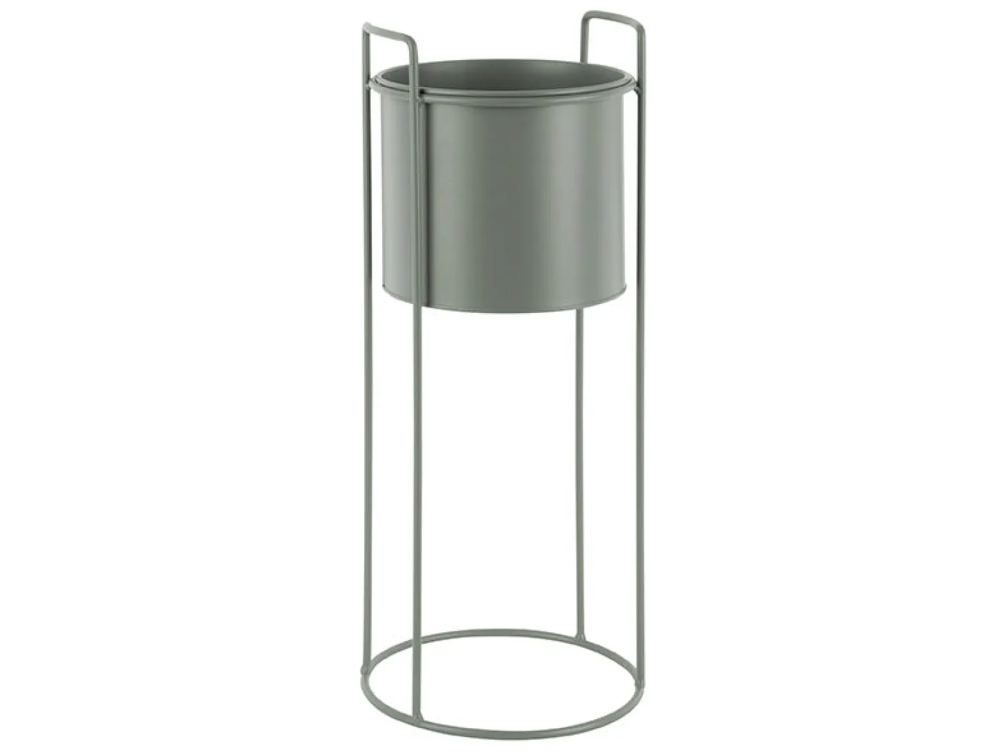 Present time - Plant pot set Essence round iron jungle green