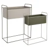 Present time - Plant pot set Reina luxury green w. warm grey
