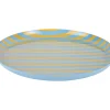 Present time - Plate Animado large citrine yellow w. soft blue