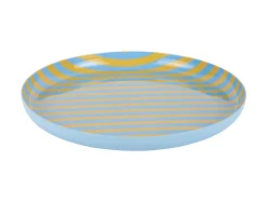 Present time - Plate Animado medium citrine yellow w. soft blue