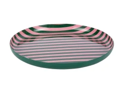 Present time - Plate Animado medium retro green w. soft pink