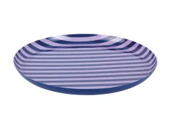 Present time - Plate Animado large cobalt blue w. soft purple