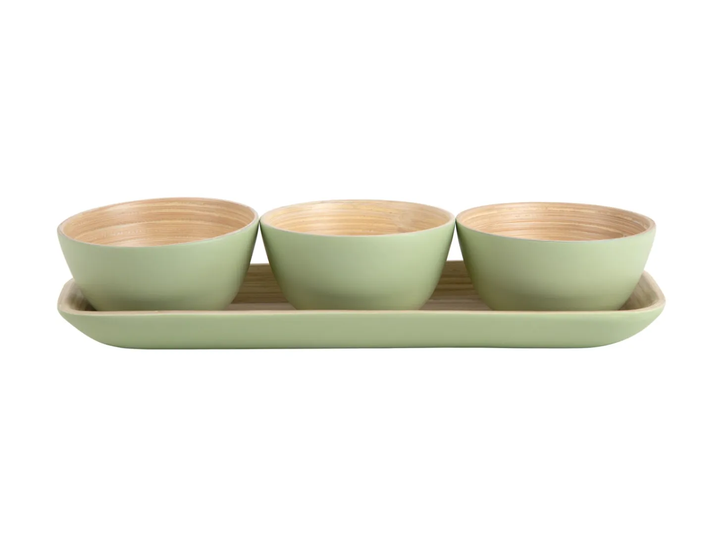 Present time - Snack set Puro bamboo soft green