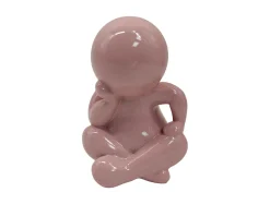 Present time - Statue Amigo Sitting medium soft pink
