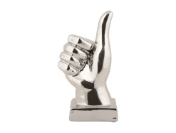 Present time - Statue Okay ceramic chrome plated