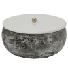 Present time - Storage box Mosaic Marble white