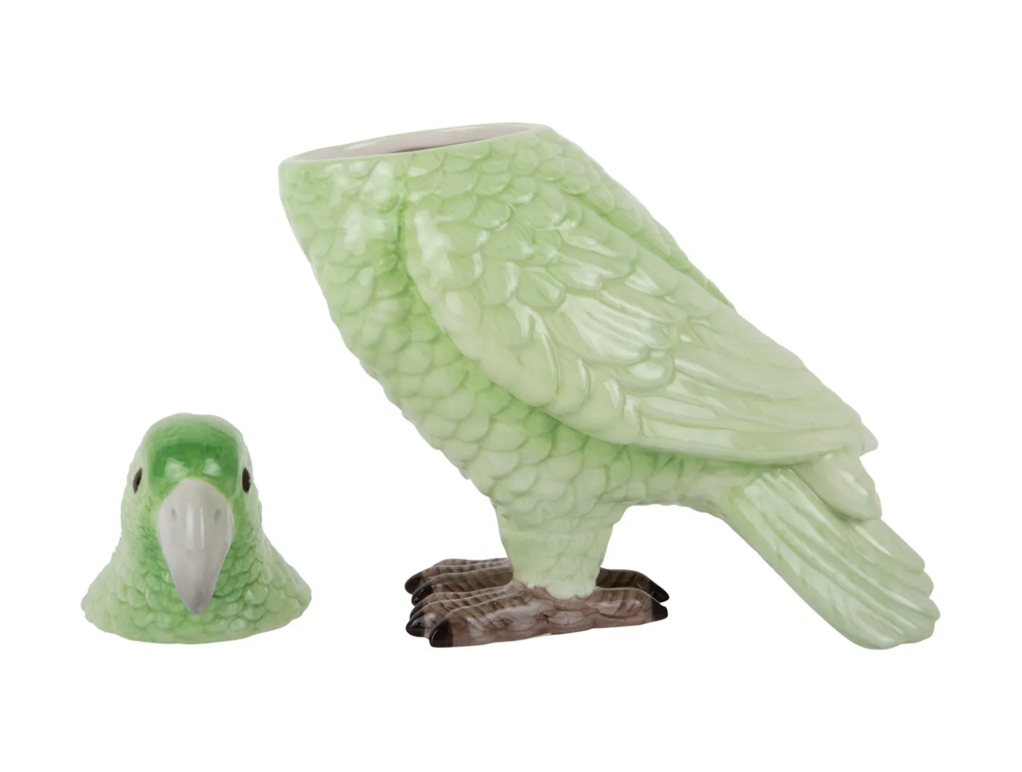 Present time - Storage jar Bird soft green