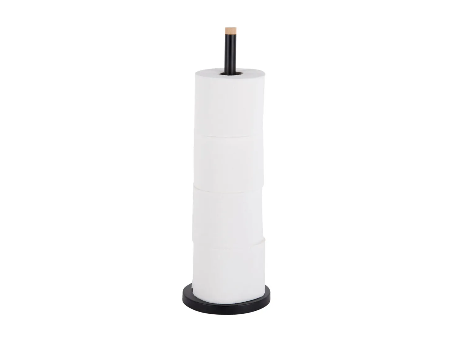 Present time - Toilet roll holder Bamboo Accent black