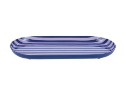 Present time - Tray Animado oval large cobalt blue w. soft purple