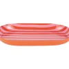 Present time - Tray Animado oval small bright orange w. soft pink
