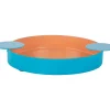 Present time - Tray Double Funky medium peach orange w. aqua blue