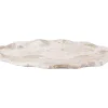Present time - Tray Waved oval medium marble brown