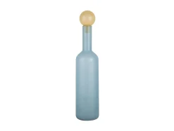 Present time - Vase Alegre Botellin large soft blue w. soft yellow