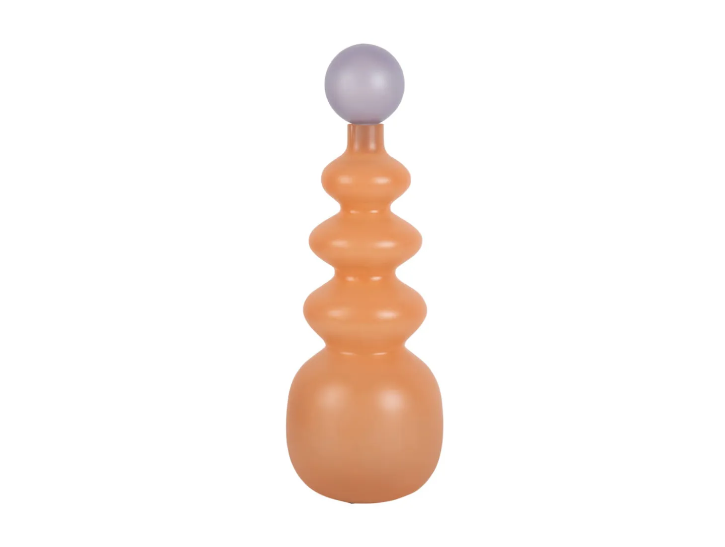 Present time - Vase Alegre Anillo large peach orange w. soft purple