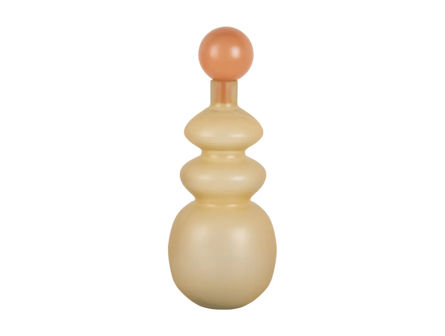 Present time - Vase Alegre Anillo soft yellow w. peach orange