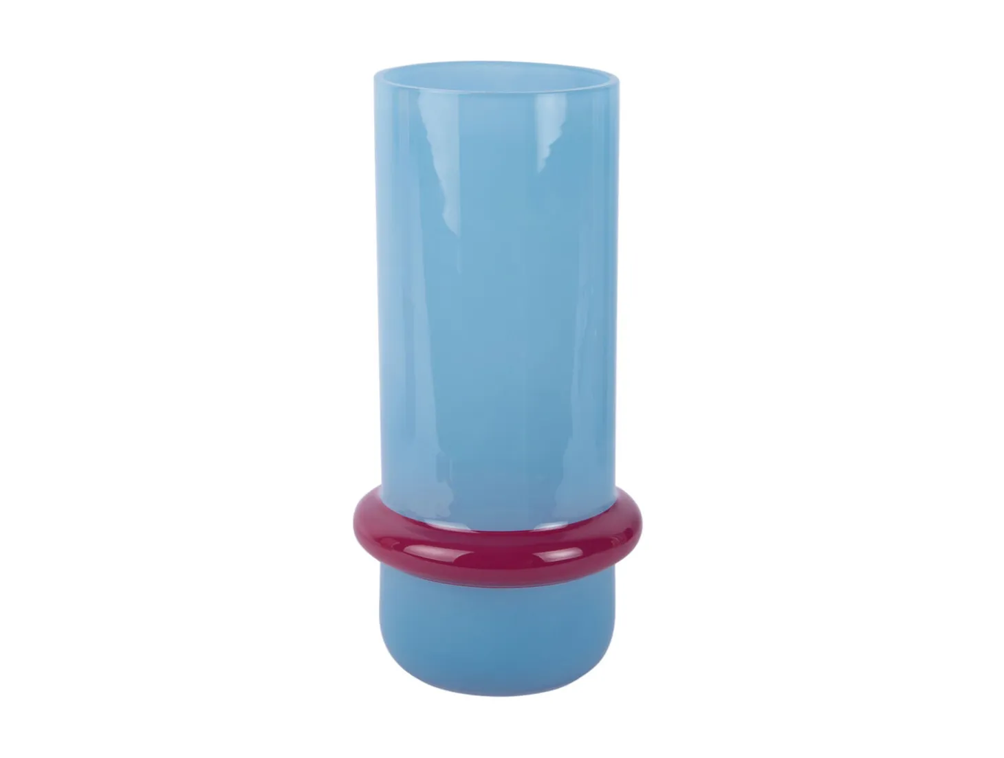 Present time - Vase Animado Anillo large soft blue w. bright pink