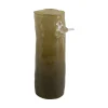 Present time - Vase Bird On Branch large army green