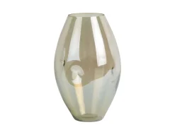 Present time - Vase Luster organic shiny jungle green