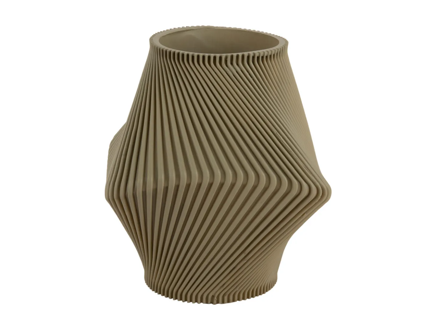 Present time - Vase Twisted Rib tea green