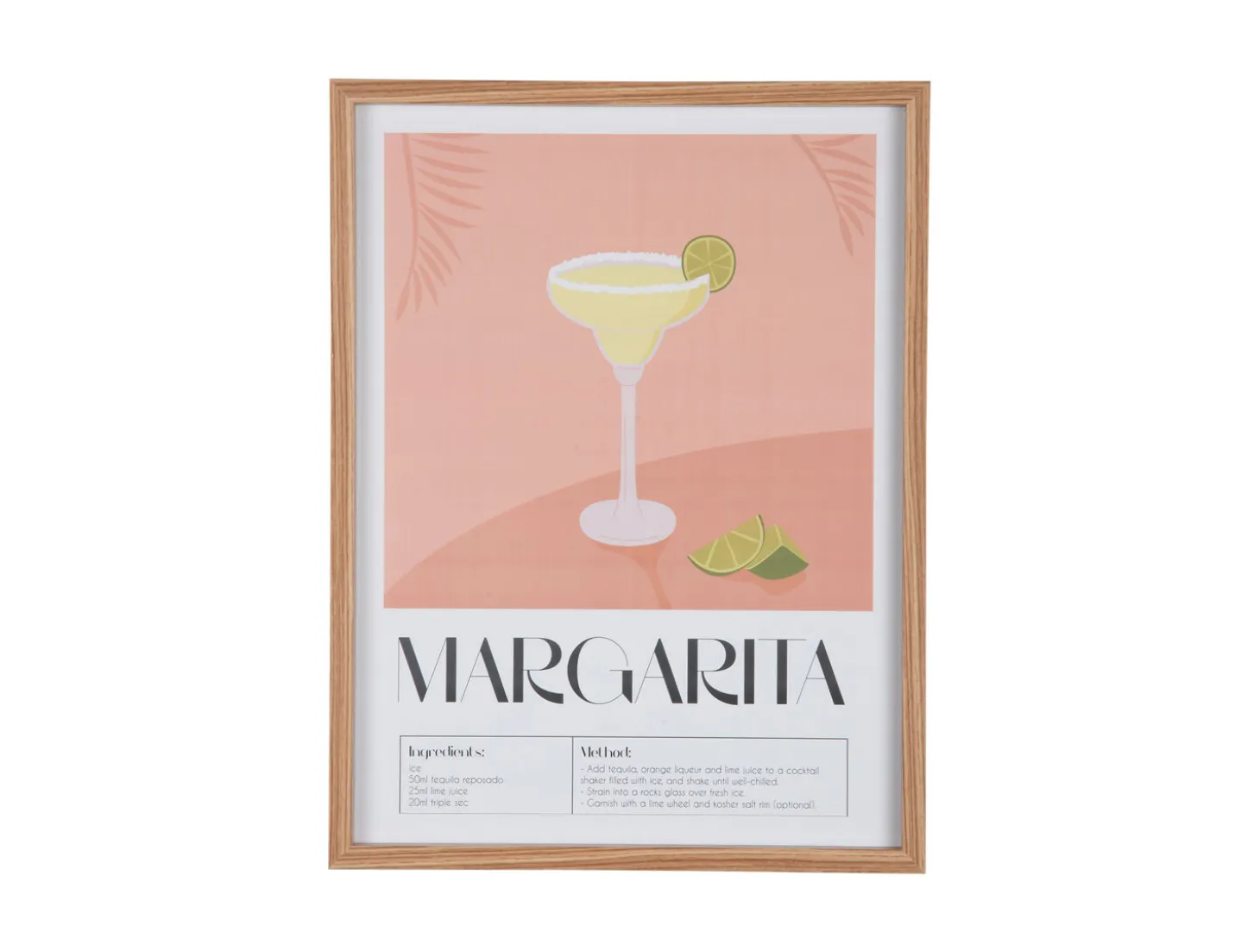 Present time - Wall art Margarita peach orange