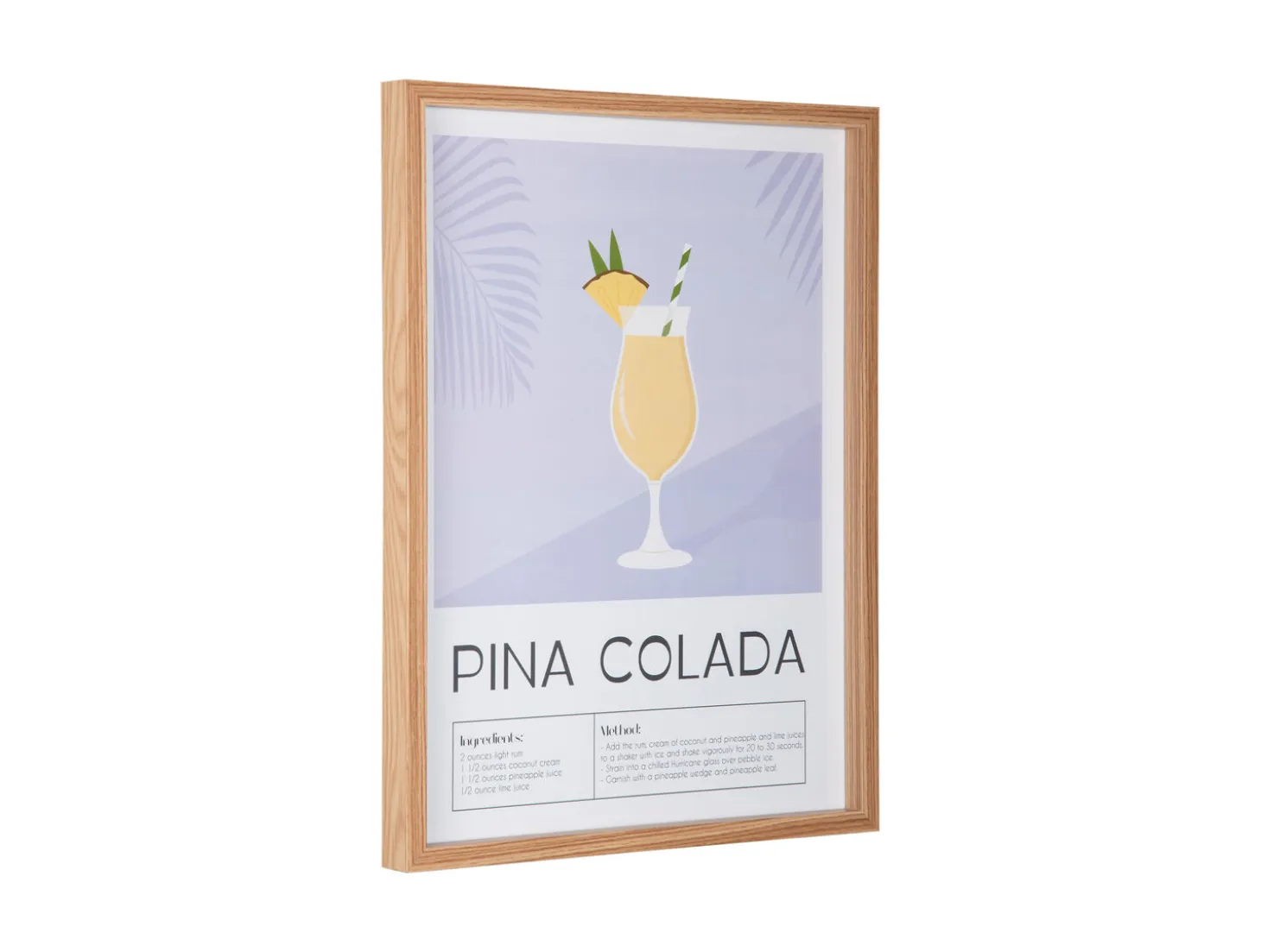 Present time - Wall art Pina Colada soft purple