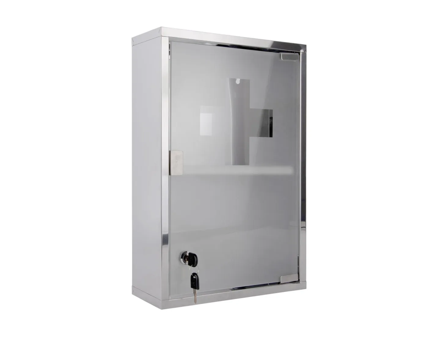 Present time - Wall cabinet Medicine large chrome