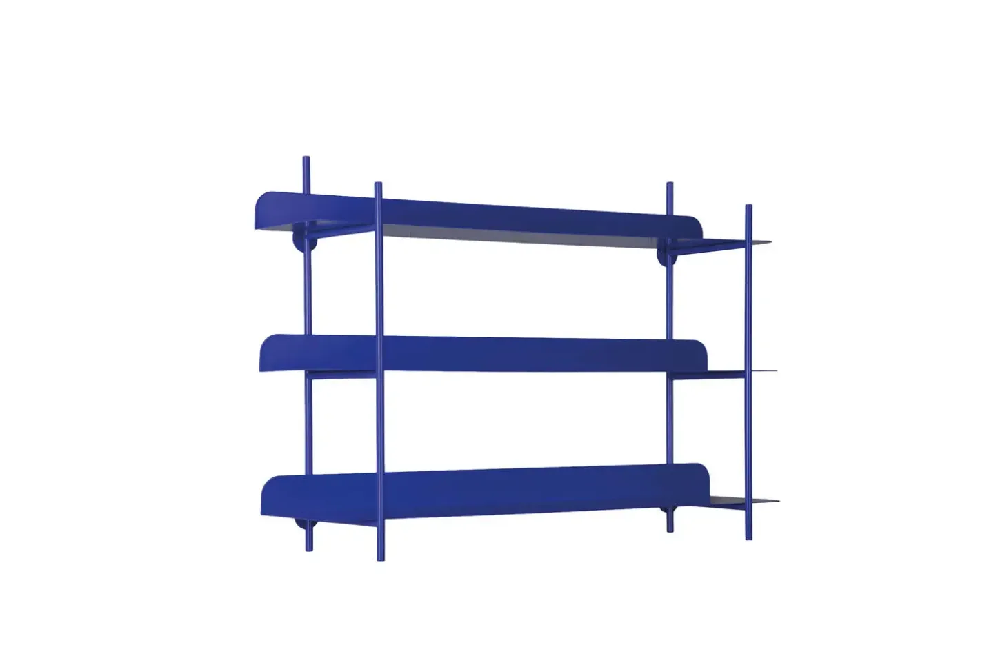 Present time - Wall rack Cool Retro cobalt blue