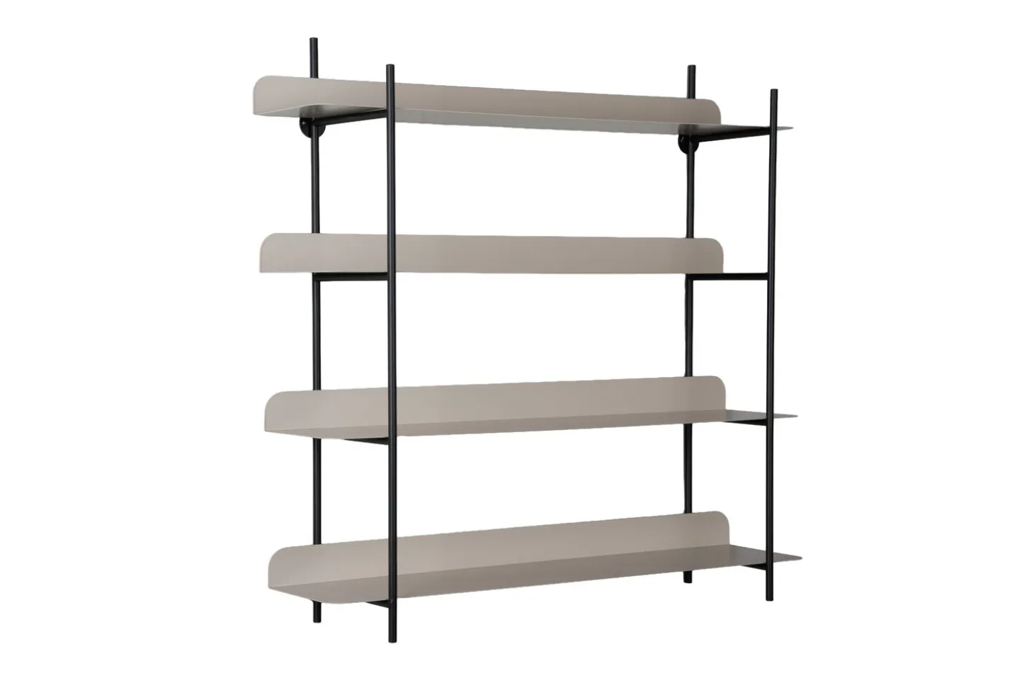 Present time - Wall rack Reina Cuatro black w. warm grey