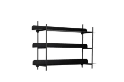 Present time - Wall rack Riqueza Tres black