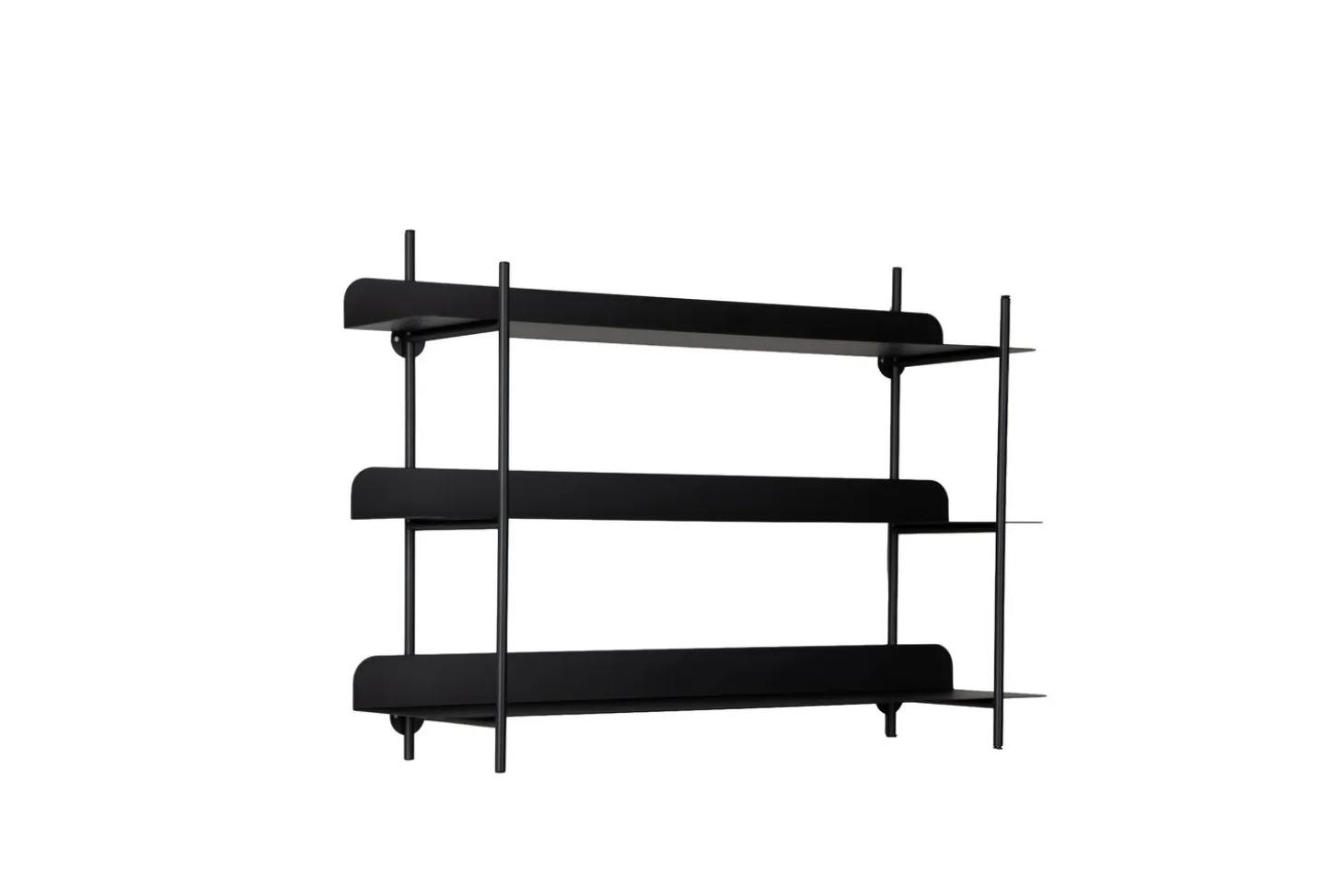 Present time - Wall rack Riqueza Tres black