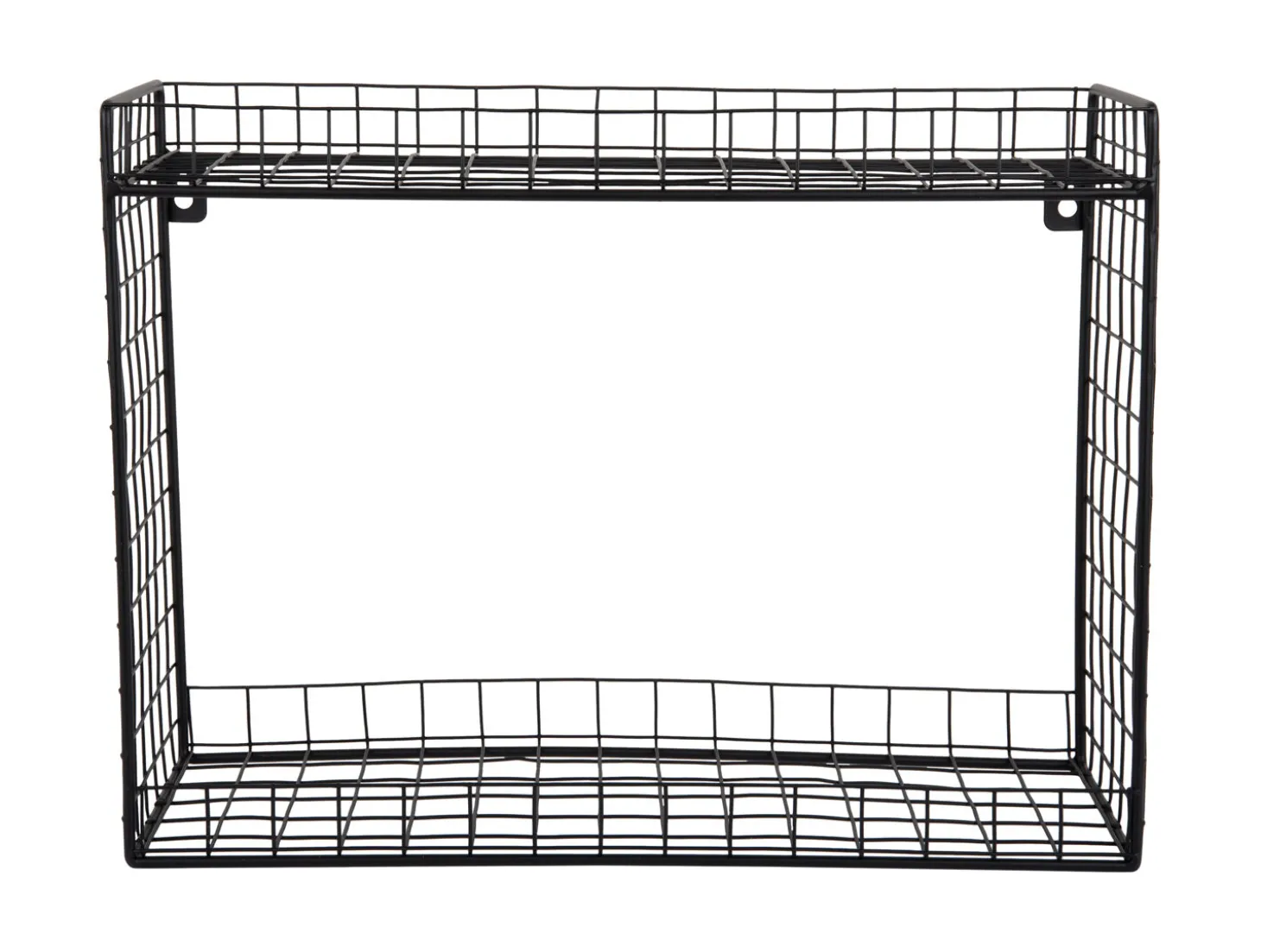 Present time - Wall rack Reja double layer black