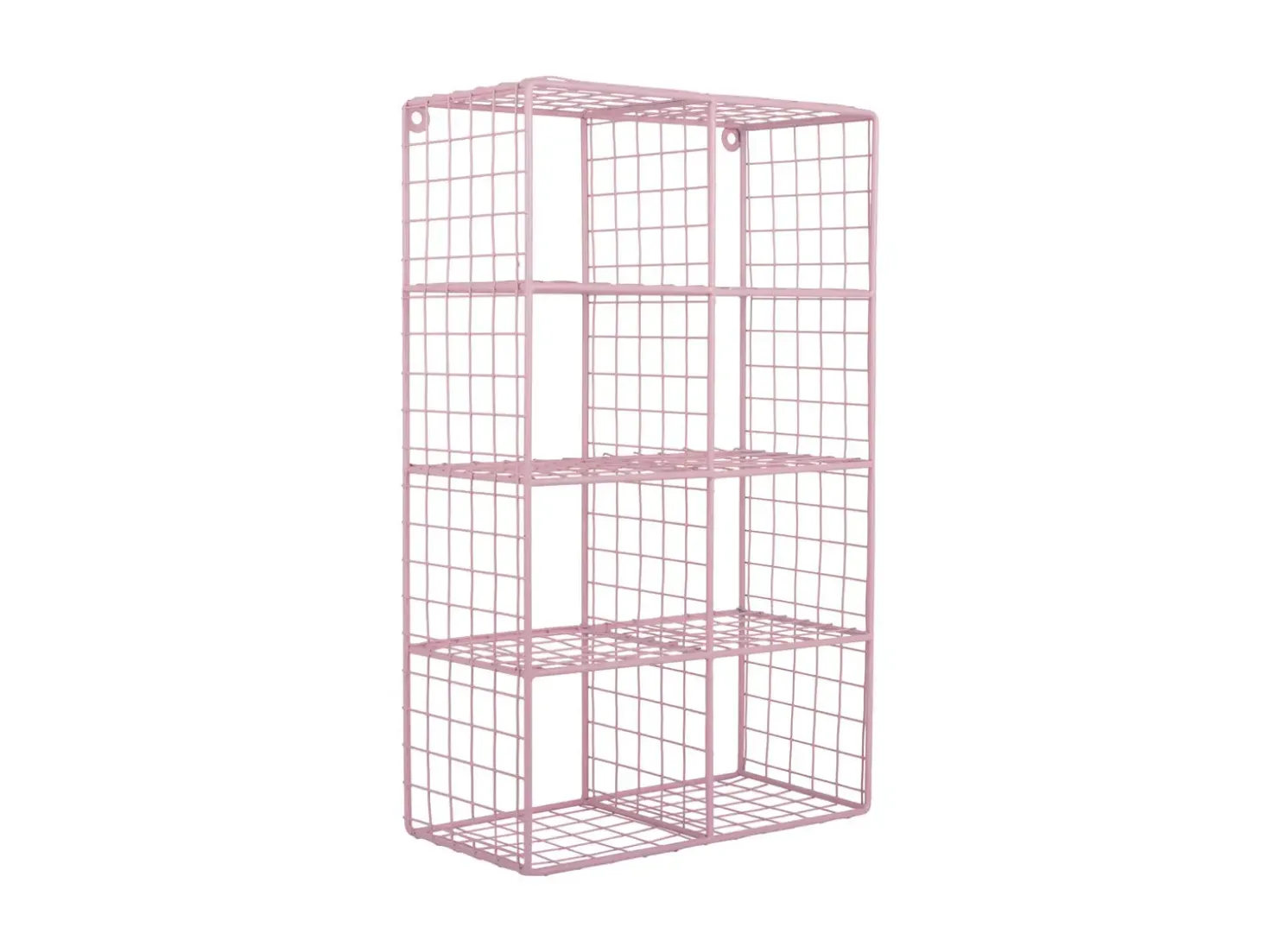 Present time - Wall rack Reja compartments soft pink