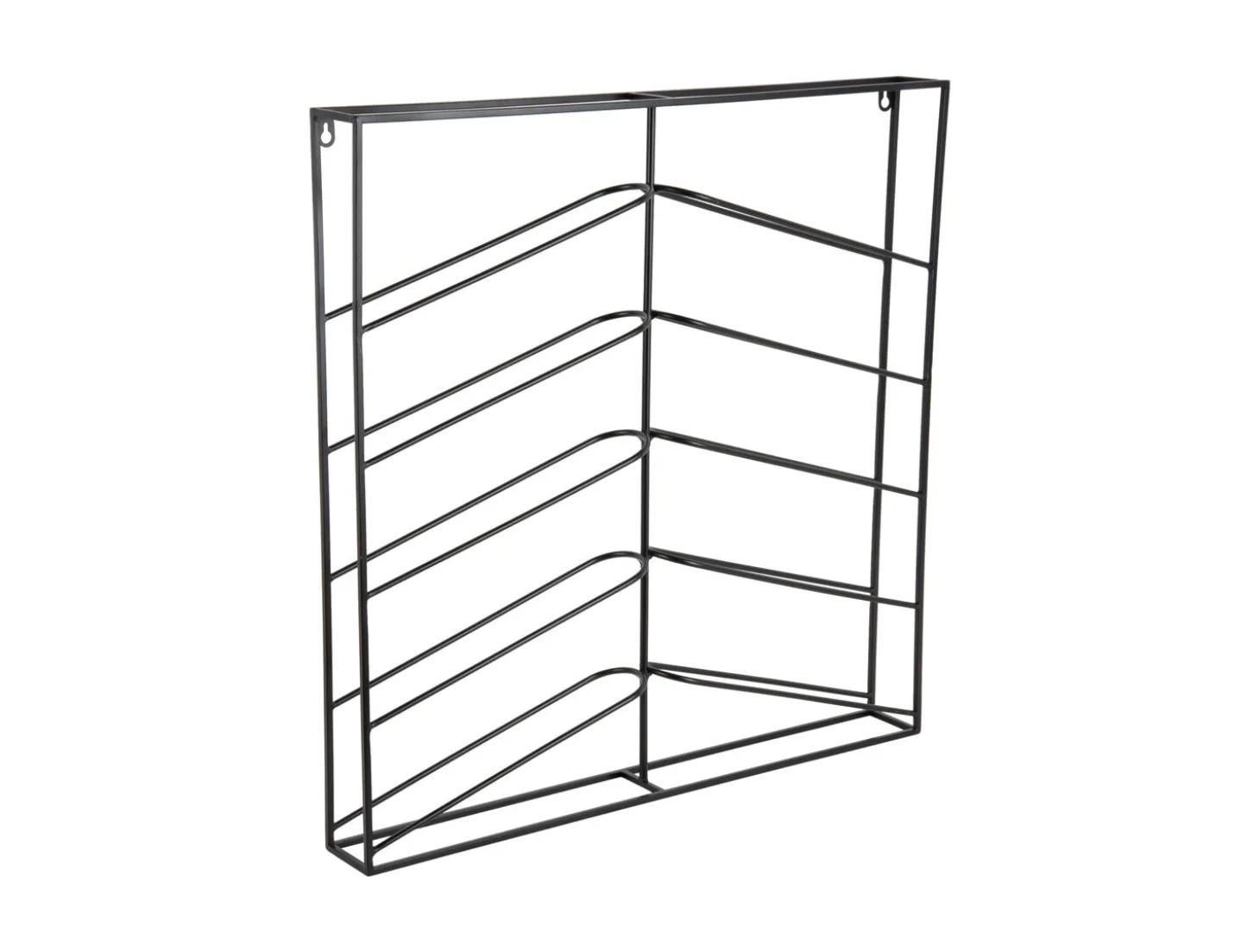 Present time - Wine rack Cuadro metal matt black
