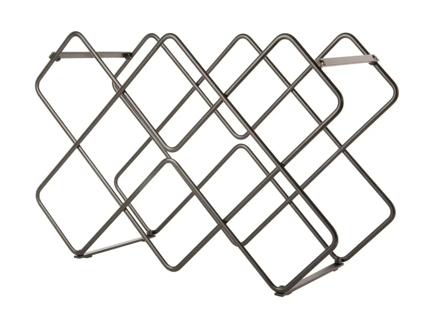 Present time - Wine rack Diamonds iron black