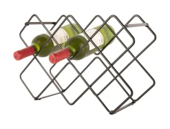 Present time - Wine rack Diamonds iron black
