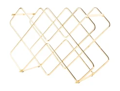 Present time - Wine rack Diamonds iron gold plated