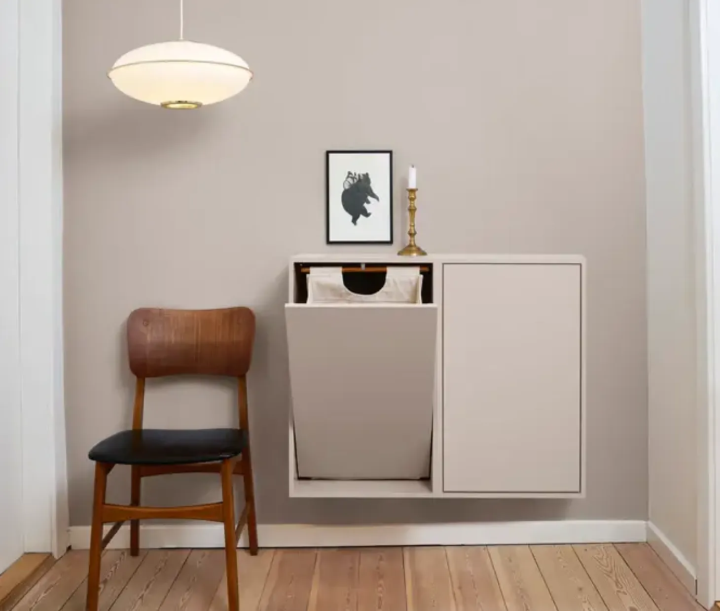 ReCollector - Vasketøjskurv, Silver Cloud Grey, bæredygtig